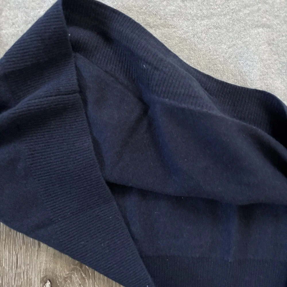 J. Crew Men's L 100% Cashmere Stripe Color block‎ Crew Pullover Sweater